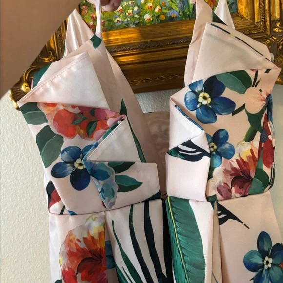 ASOS Spagetti Strap Tropical Dress - Picture 5 of 7